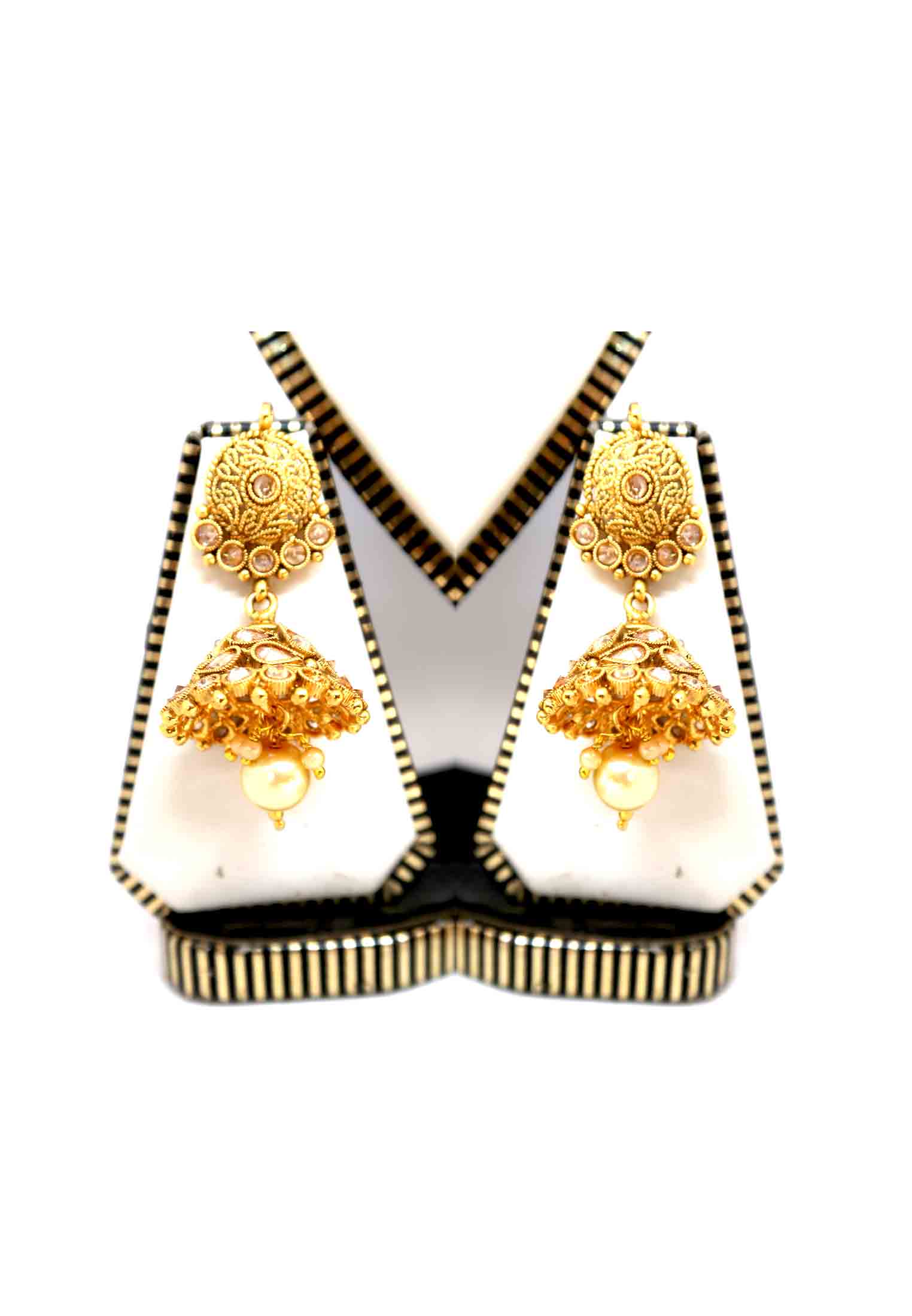 Indian joypuri Seta set with short kontho  and ear ring  