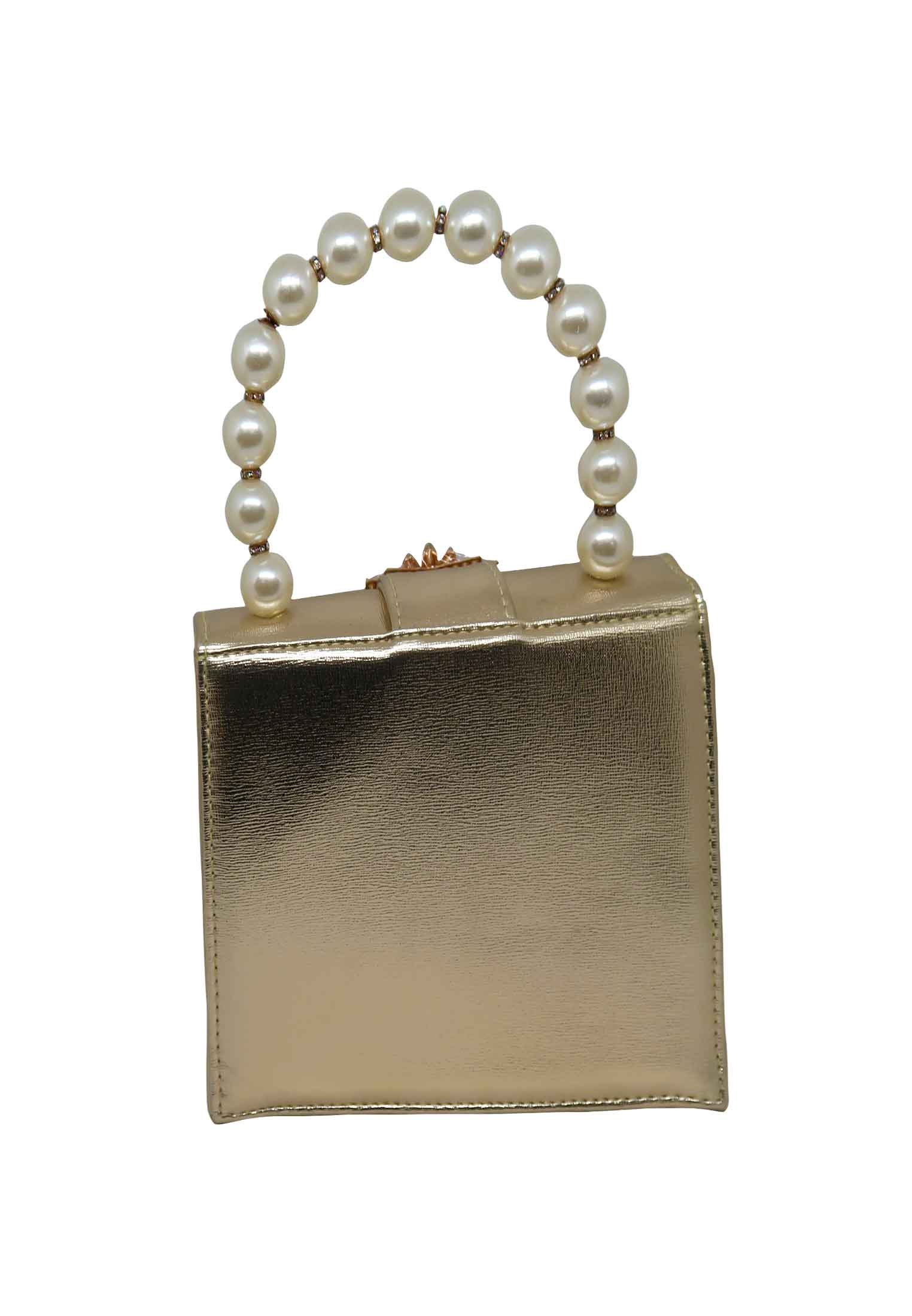 Artificial leather golden china Party bag