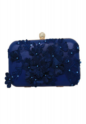Blue  colored small Party bag