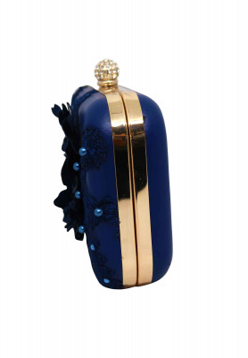 Blue  colored small Party bag