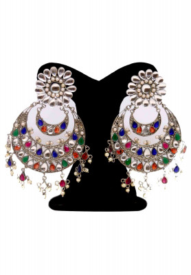 Silver Party Earring