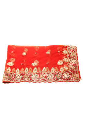 Wedding Golden Net-Stone Indian Lehenga