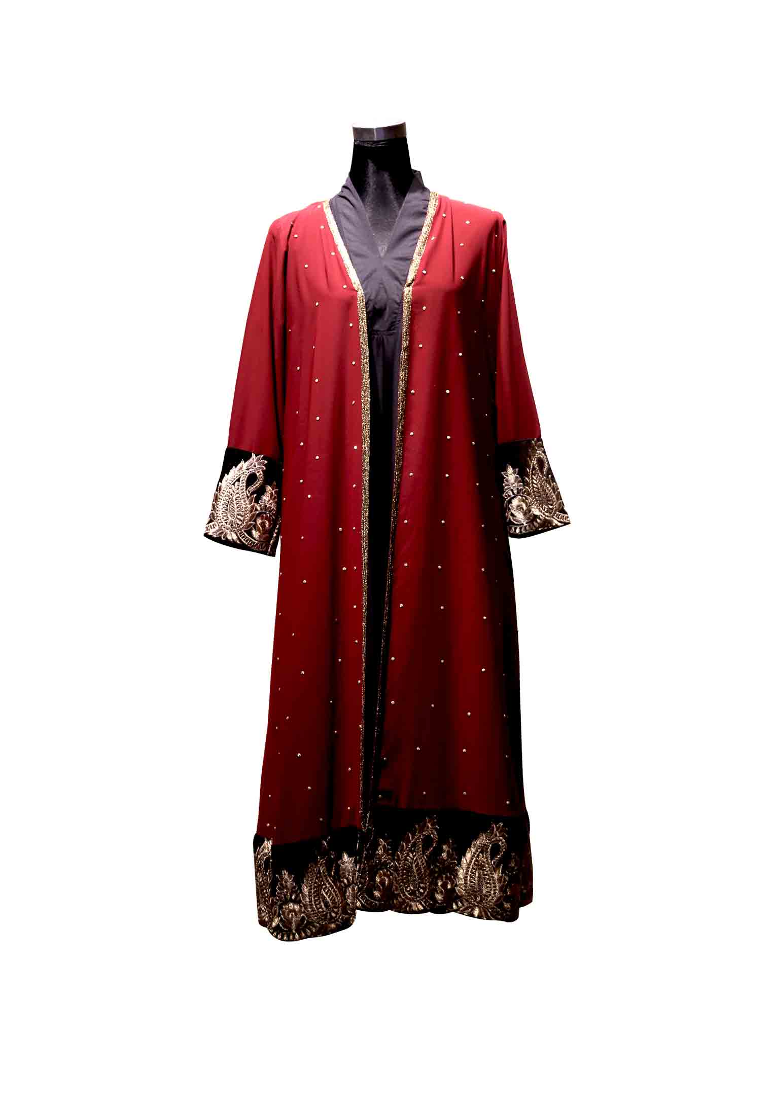 Diamond jorjet Bridal full sleeve cape  