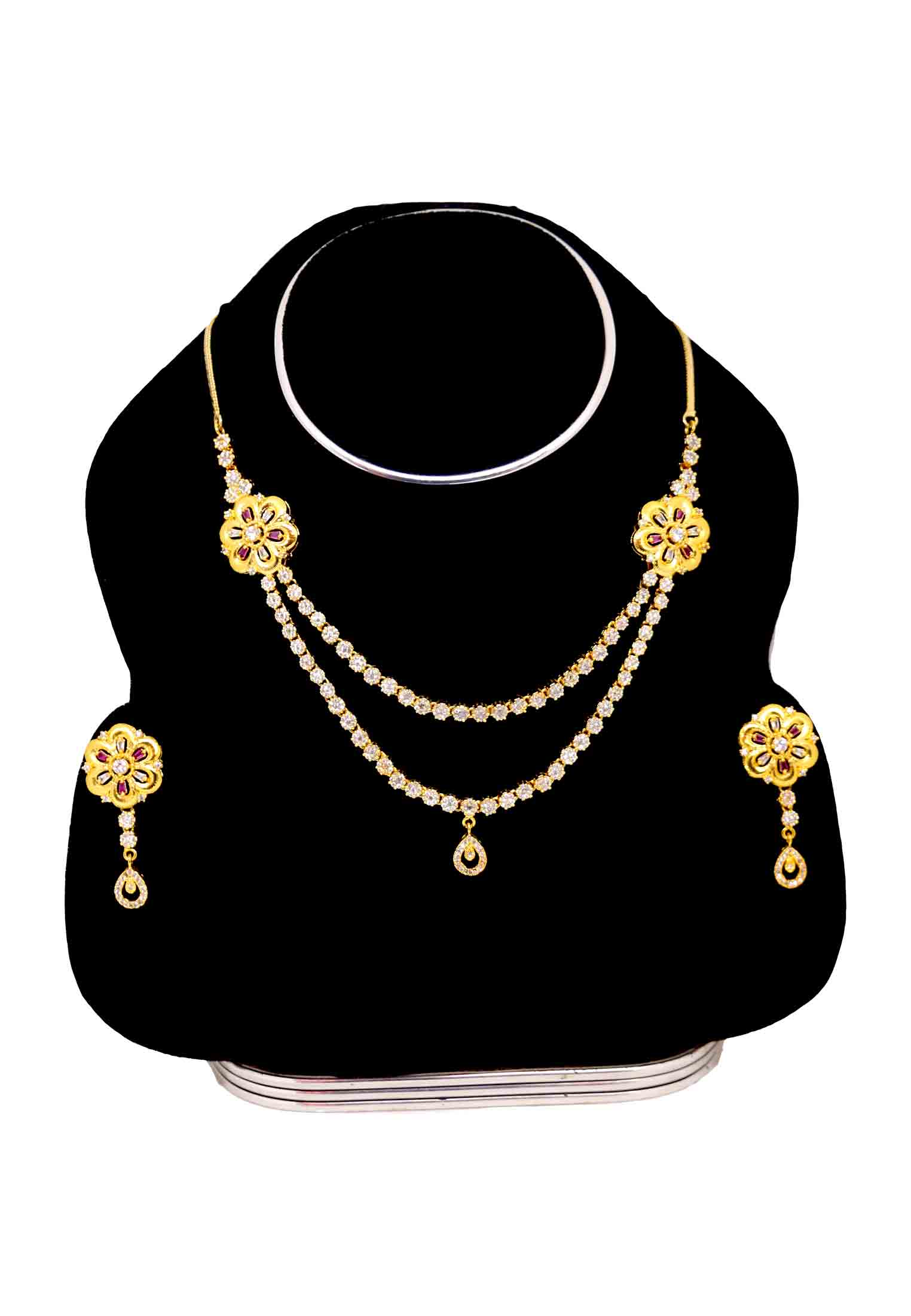 Small 4 Vori Diamond Cut Necklace