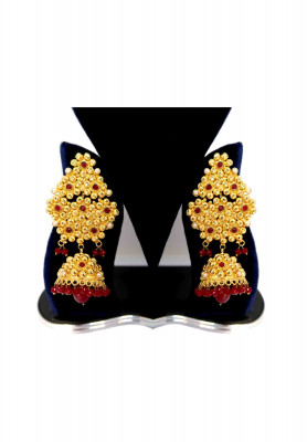 Marble Rubi Kontho neckless with jorwa set 