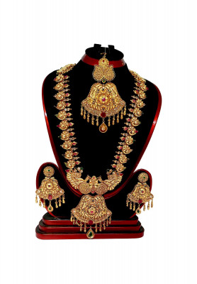 Stone real Rubi Sita har with ear ring & Tikly  