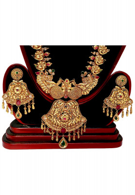 Stone real Rubi Sita har with ear ring & Tikly  