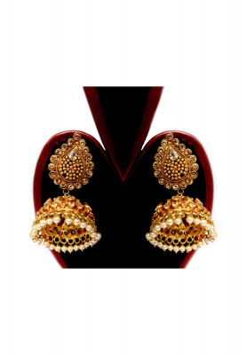 Desi Golden Stone Sita with earring  