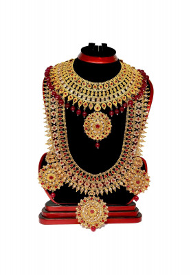 Desi Marble Sita  har with jorwa necklace  