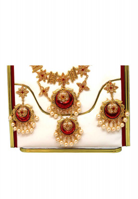 Bangladeshi metal long Sita har With ear ring 