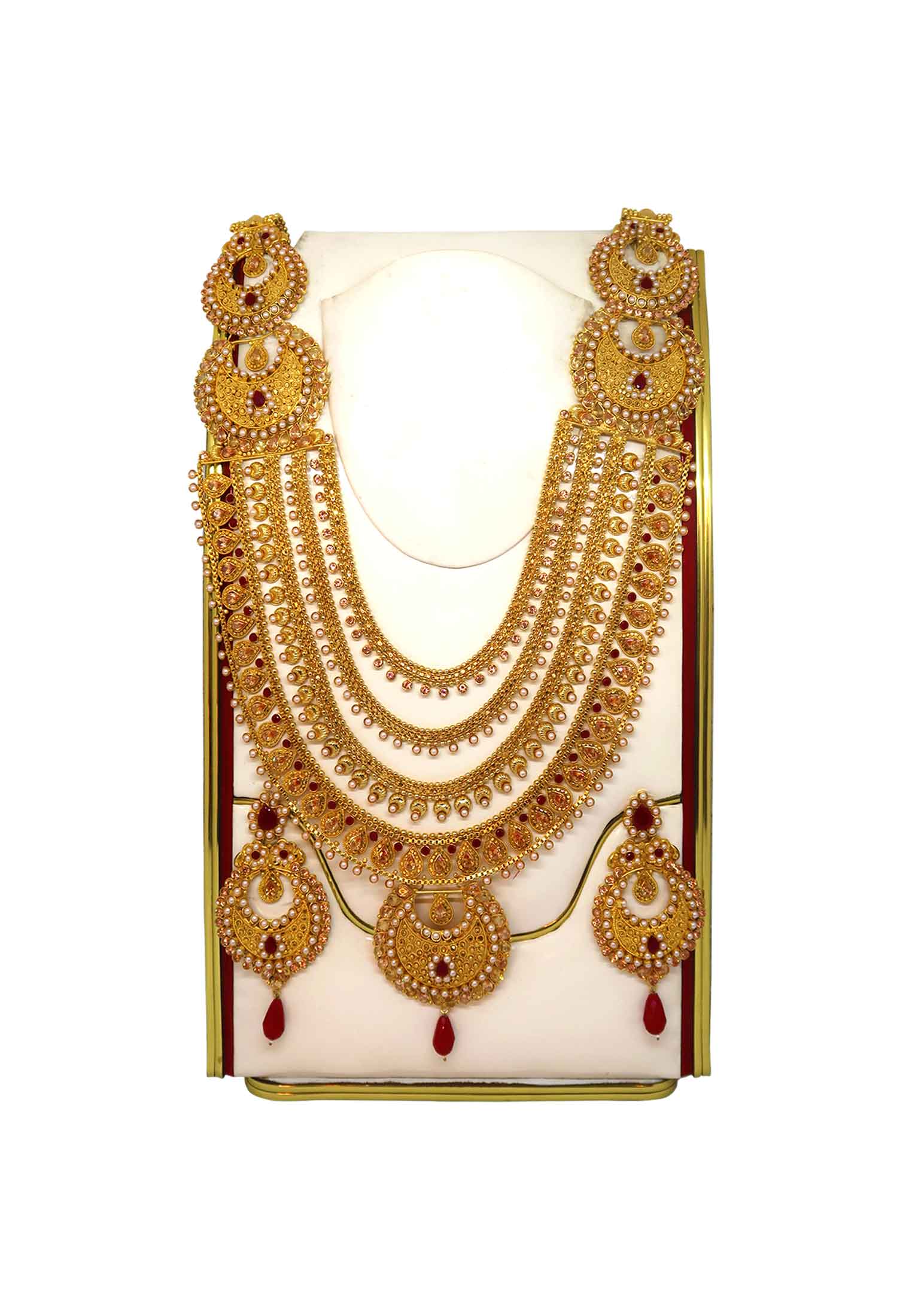 Golden color Sita har With ear ring 