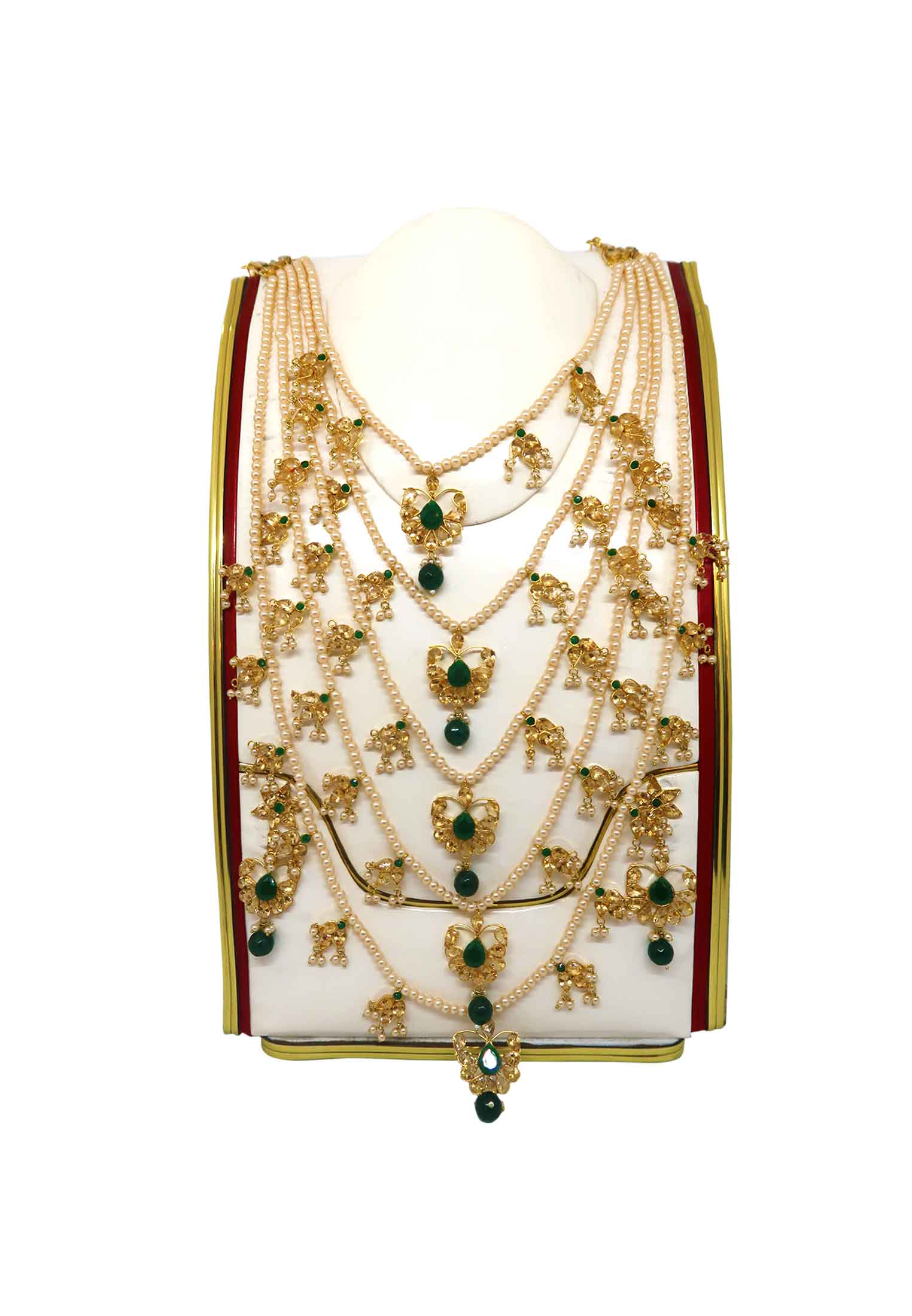 Panna stone Sita har With ear ring 
