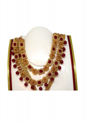 Long copper antic weeding Sita har With ear ring 
