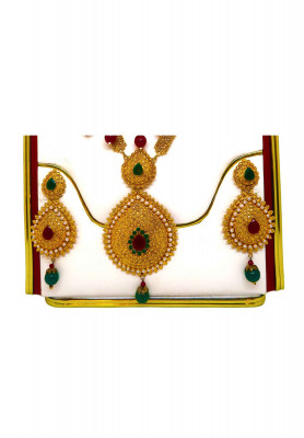 Long copper antic weeding Sita har With ear ring 