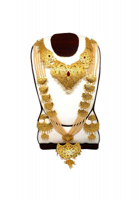 Katai work Sita har & necklace with ear ring