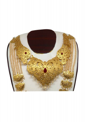 Katai work Sita har & necklace with ear ring