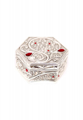 Silver color small  Ornaments box 