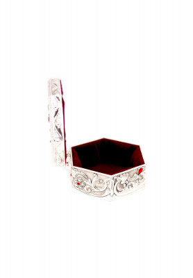 Silver color small  Ornaments box 