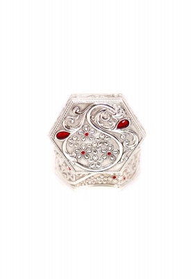 Silver color small  Ornaments box 