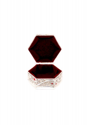 Silver color small  Ornaments box 
