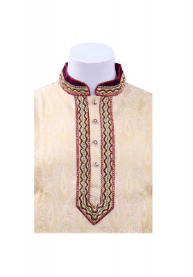 Golden Indian Katan Panjabi