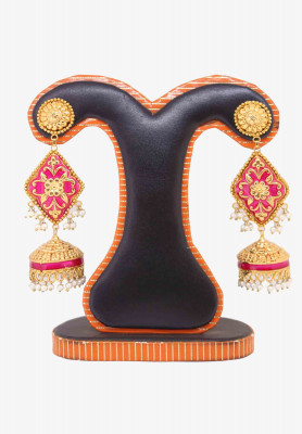 Gold Plated Pearl Jhumka