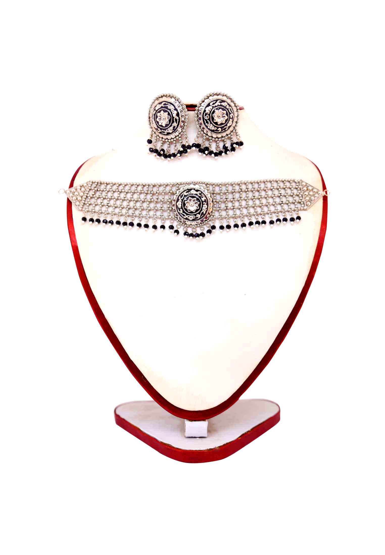 Black crystal Kontho Set