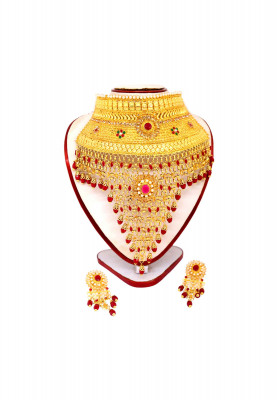 V shape kontho set 