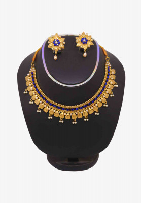 U-Shaped Gold Plated Necklace Set