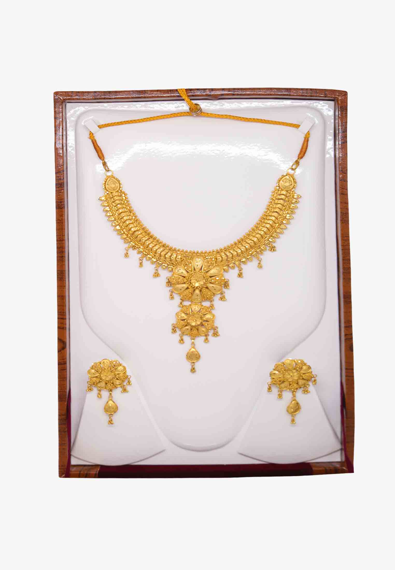 V shape Gold Plate Necklace