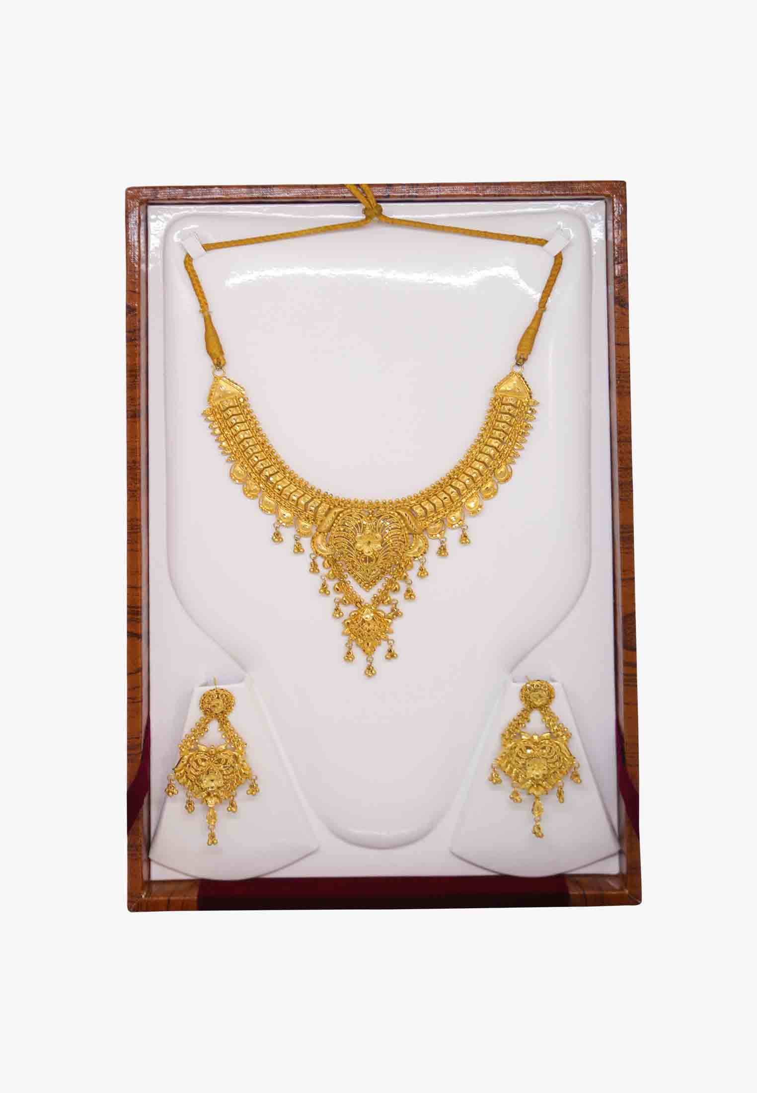 U Shaped Medium Gold Plated Necklace