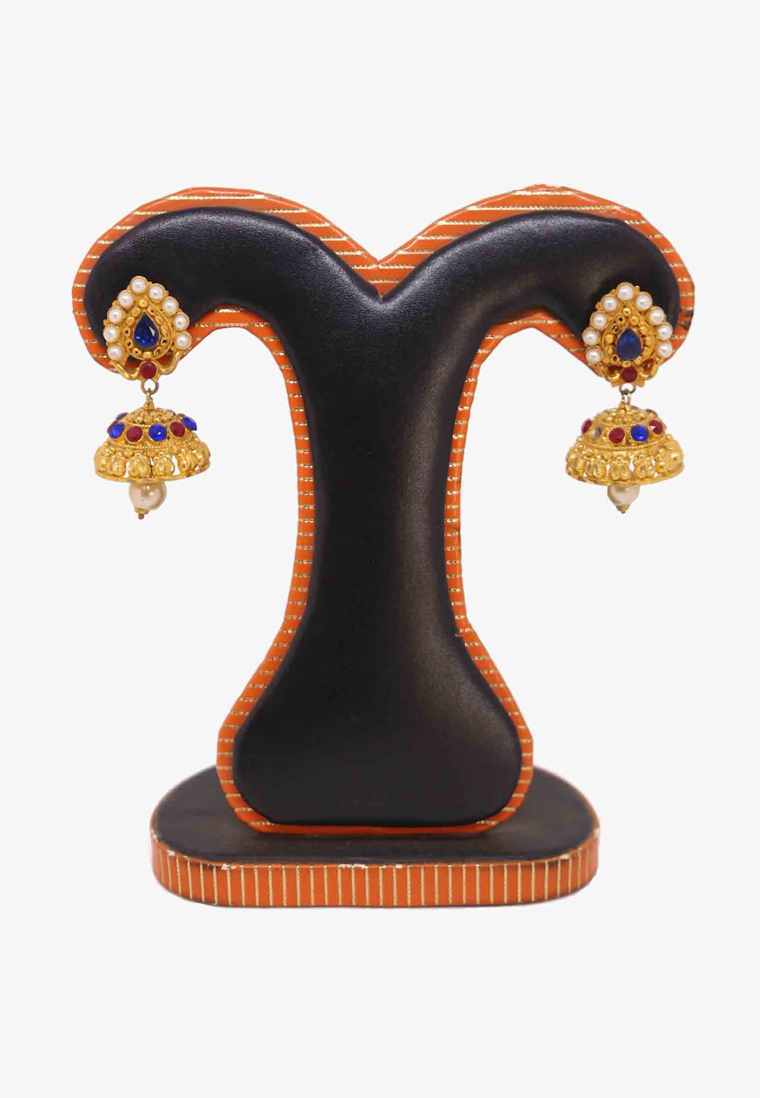 Gold Plated Small Bridal Jhumka
