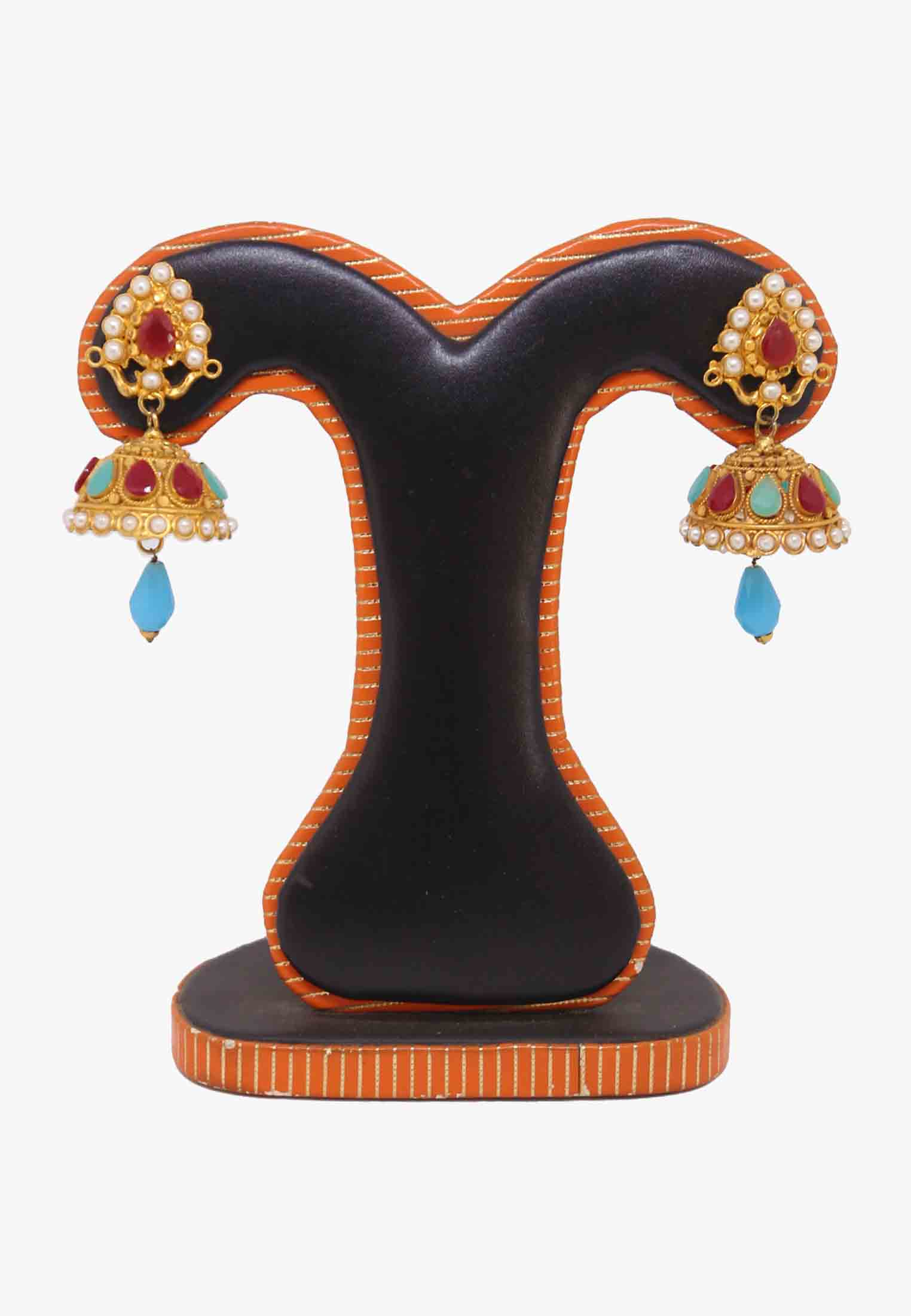 Blue Drops Wedding Earring
