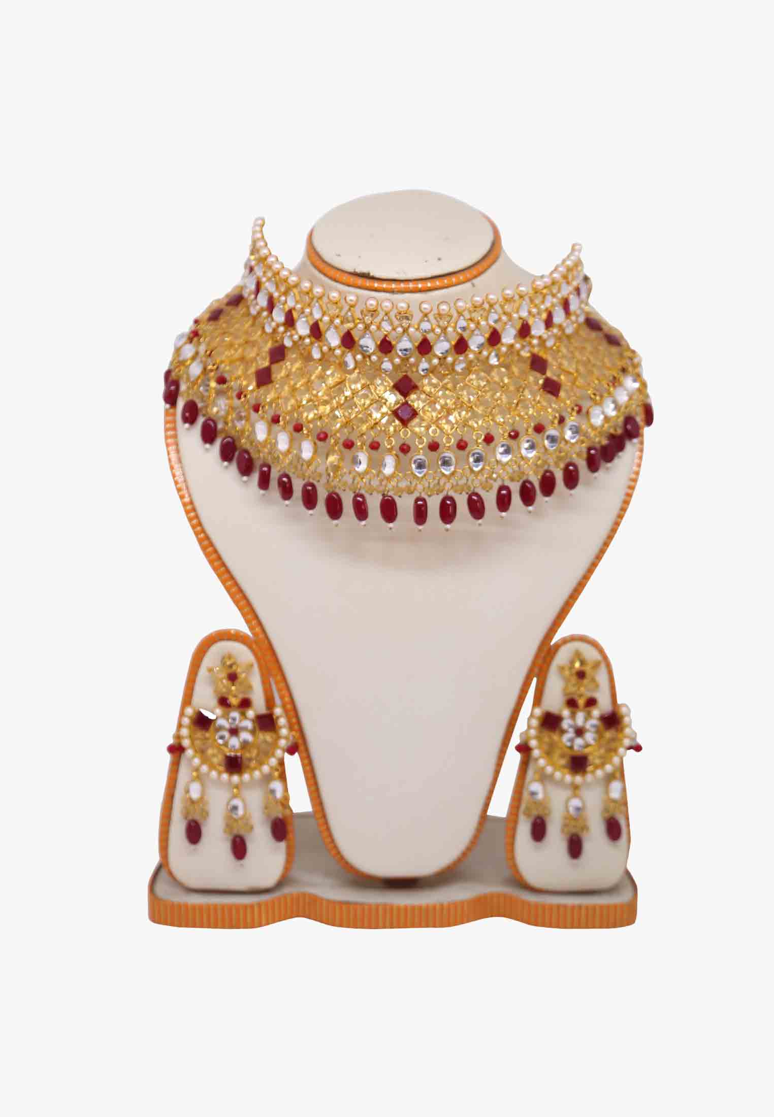 Gold Plated Kontho Set with Kundon