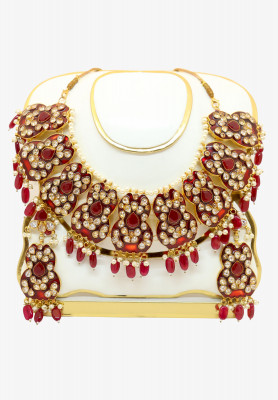 Red Meena Necklace