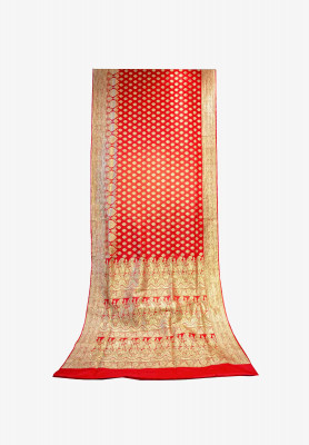 Pure Benarasi Katan (Red)