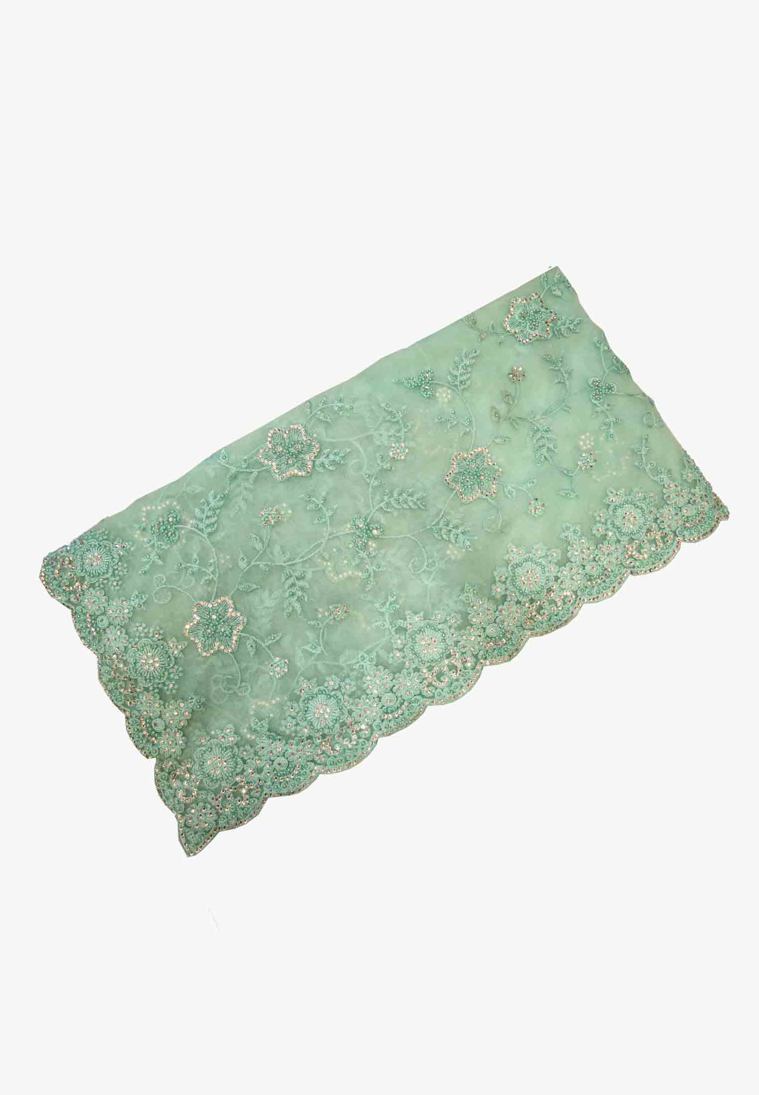 Party Saree (Paste Light Green)