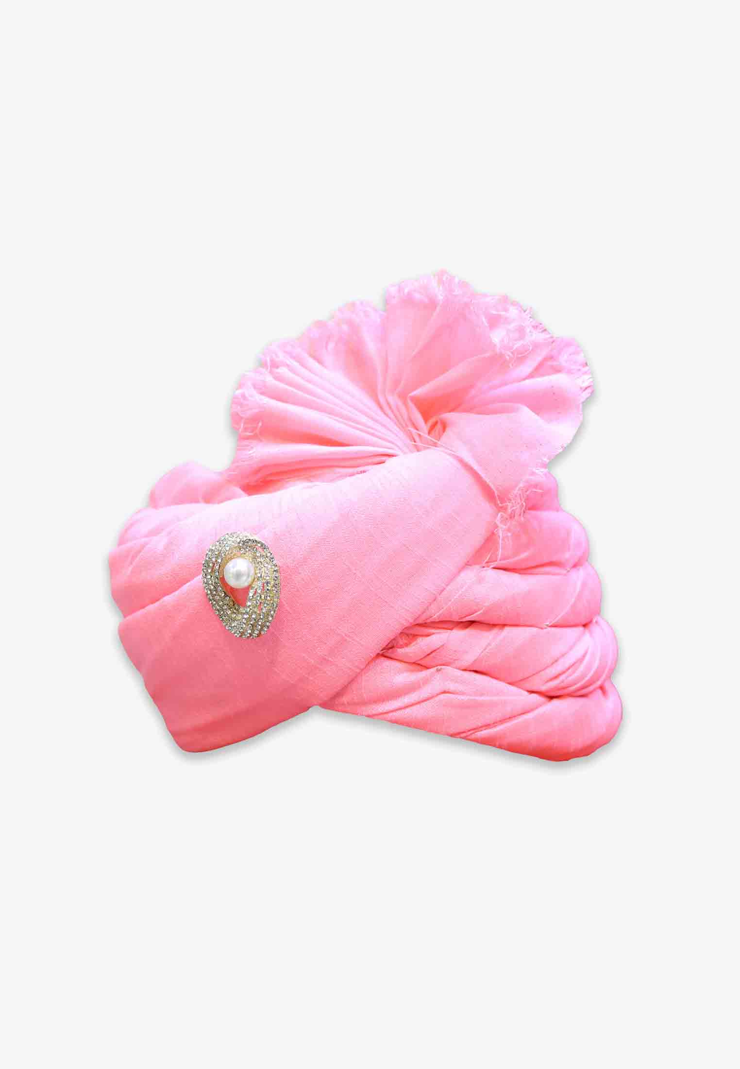 Light Pink Colored Wedding Pagri