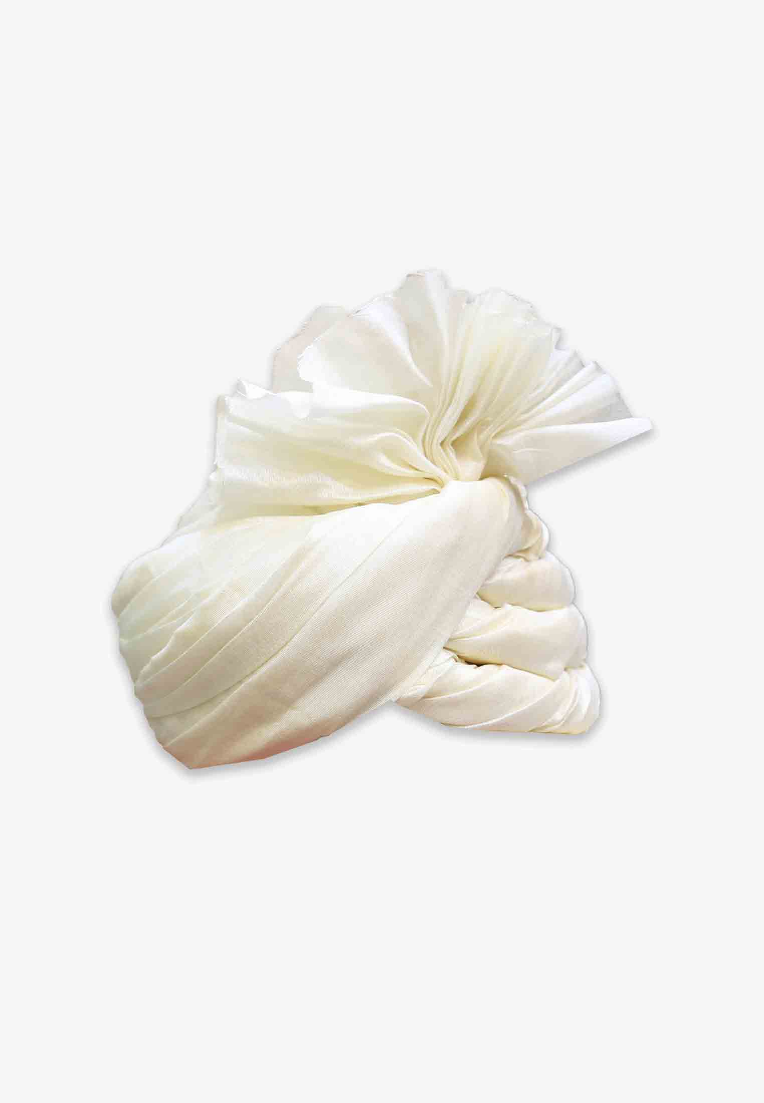 Off White Colored Wedding Pagri