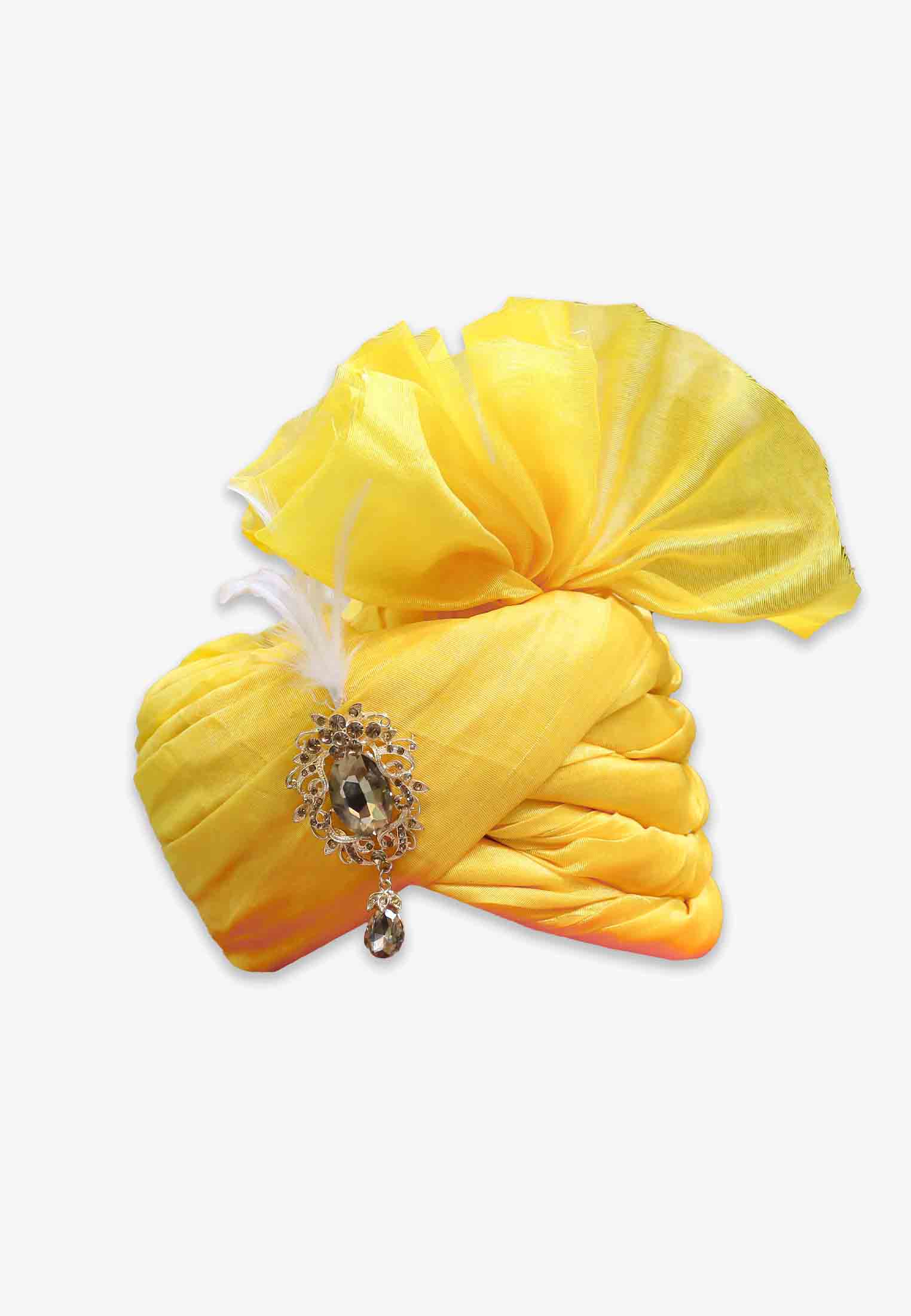 Yellow Colored Wedding Pagri