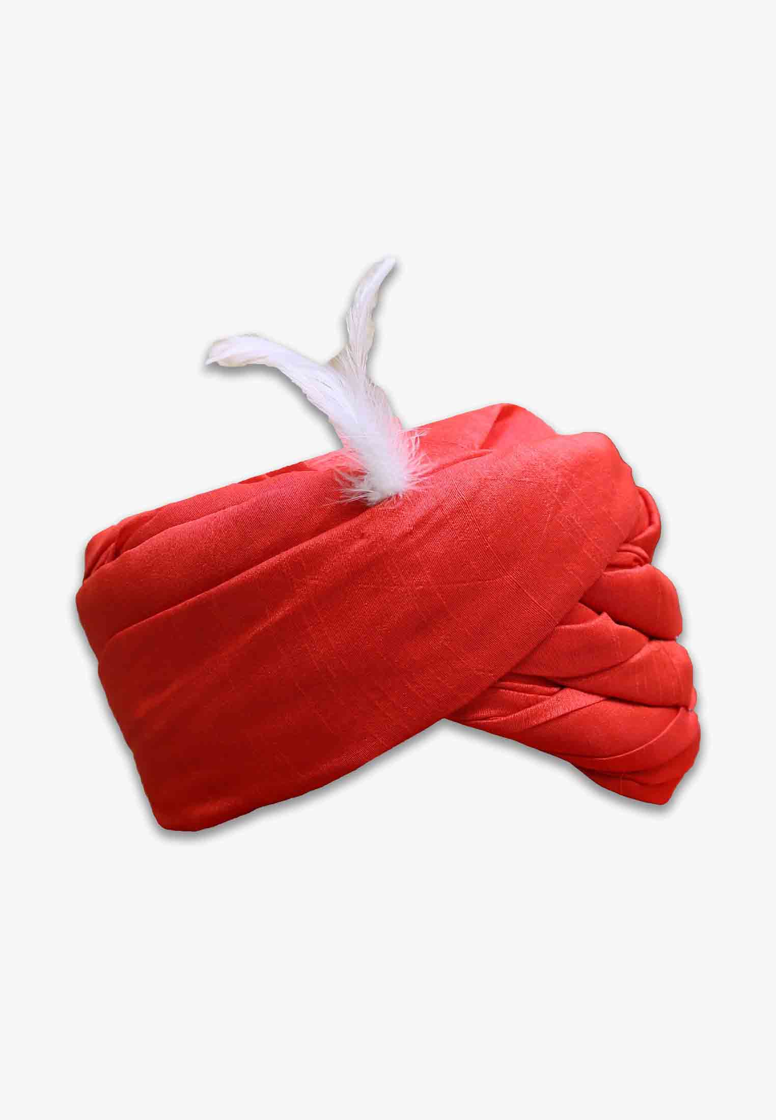Red Colored Wedding Pagri
