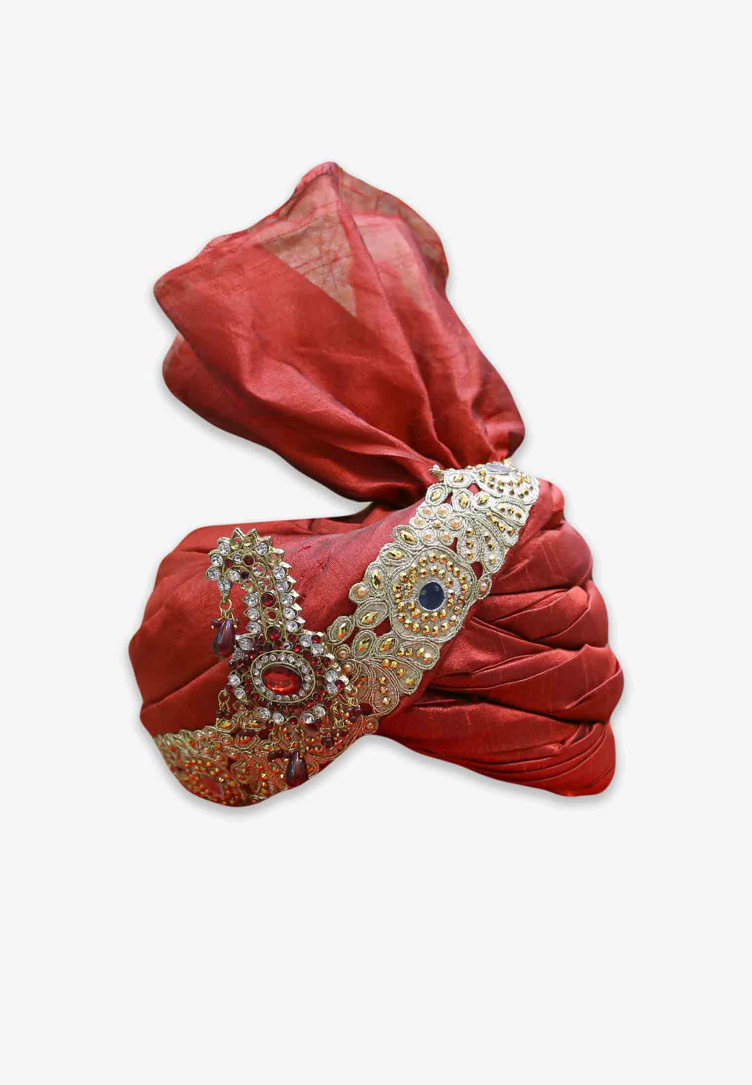 Red Colored Wedding Pagri