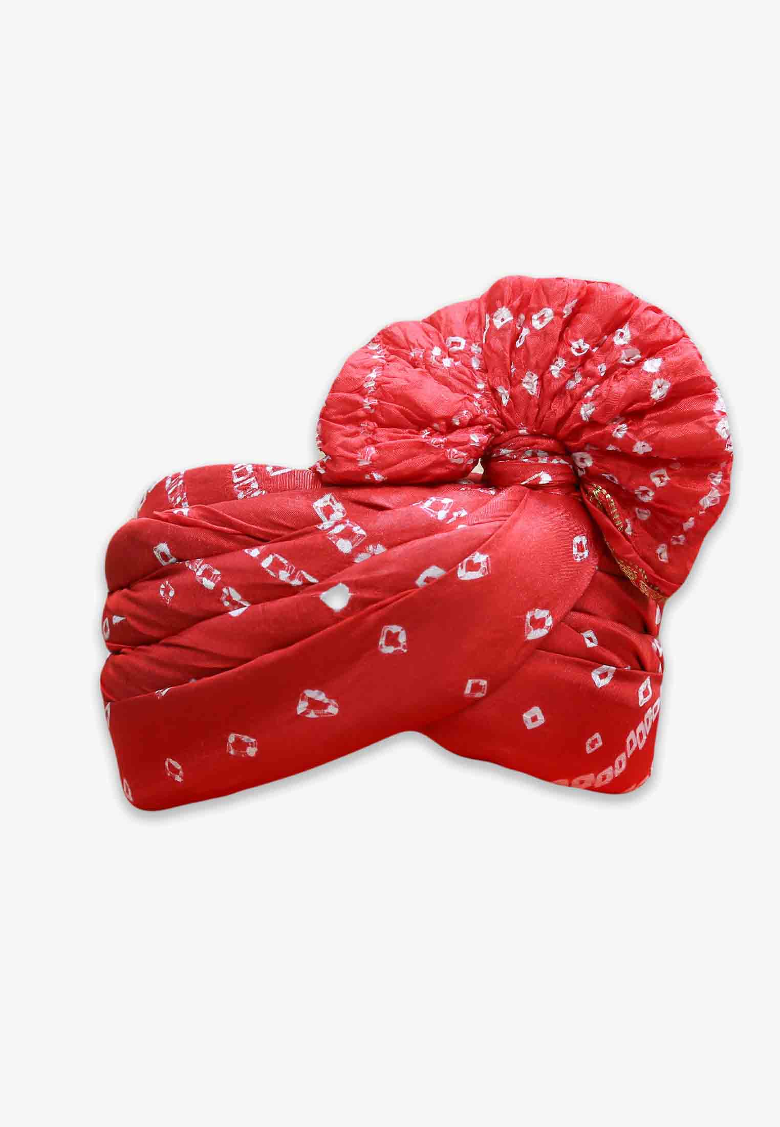 Red Rajasthani Wedding Pagri