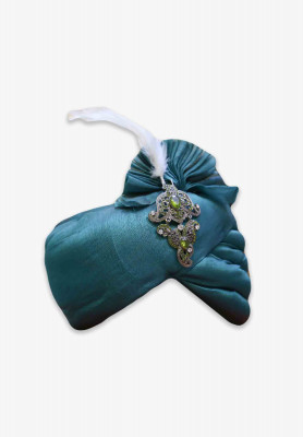 Sea Green Rajasthani Wedding Pagri