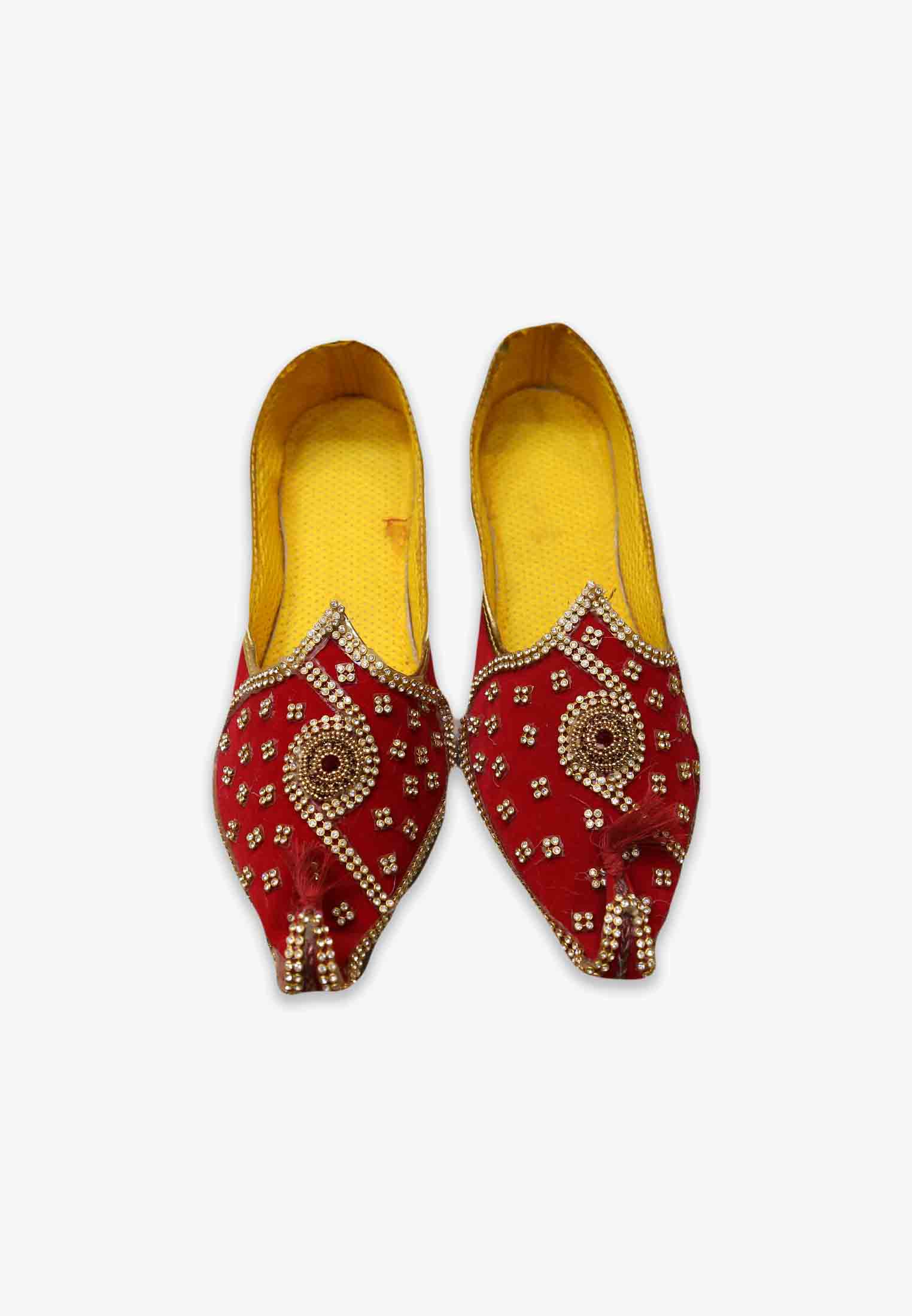 Red Colored Affordable Groom Nagra