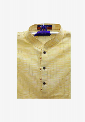 Light Yellow Colored stylist  Panjabi