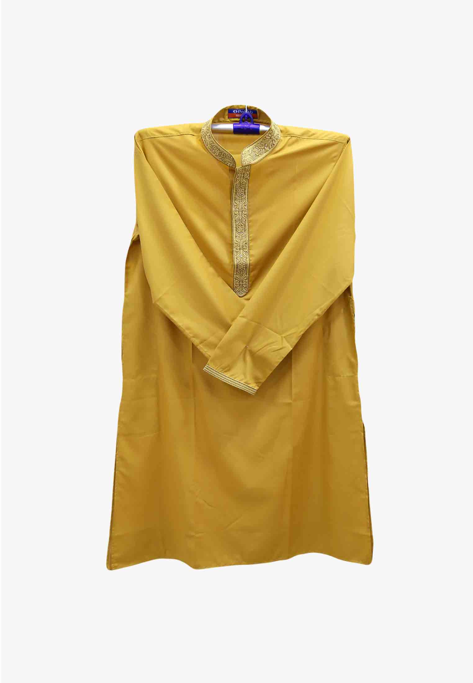 Deep Yellow Colored stylist Panjabi