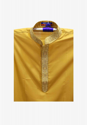 Deep Yellow Colored stylist  Panjabi