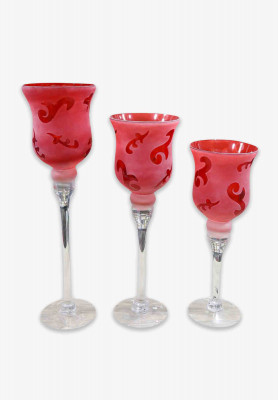 Crystal Candle Stand Set
