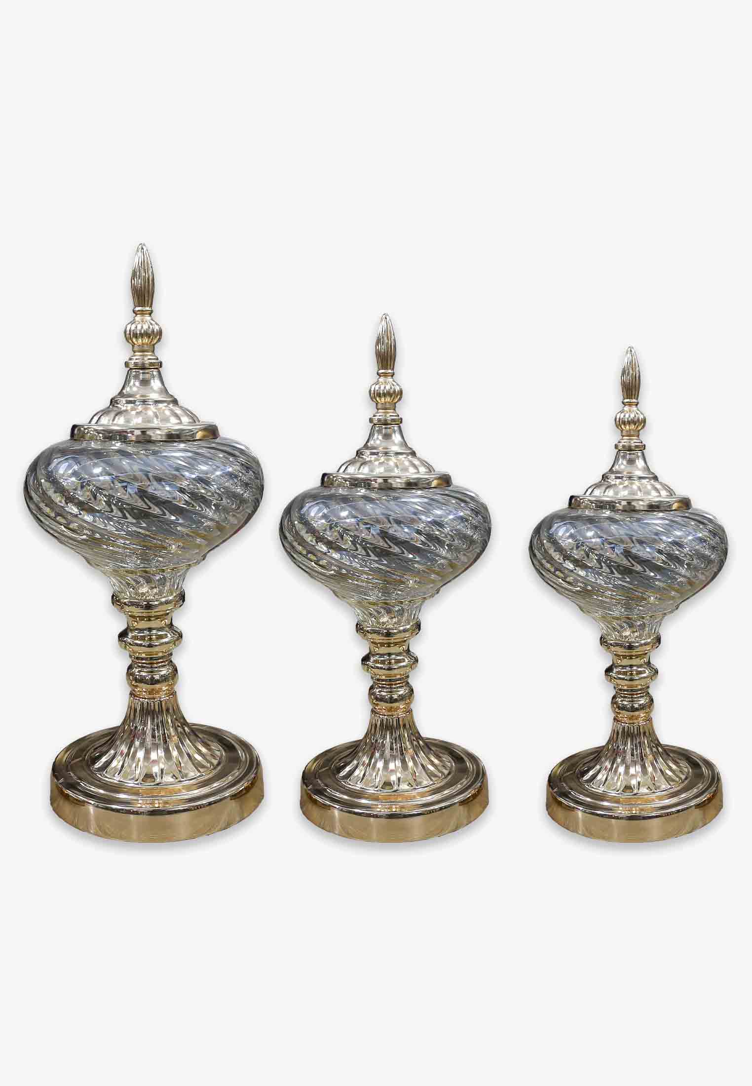 Crystal Candle Stand Set
